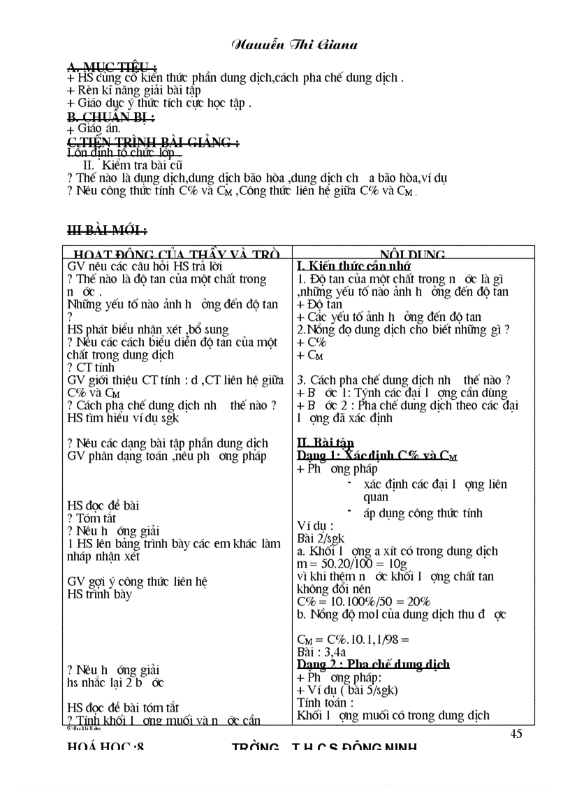 image for page Giao an Hoa ky II