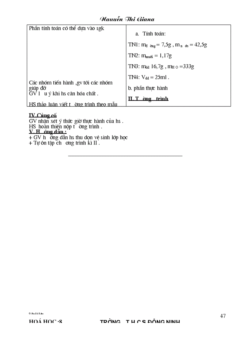 image for page Giao an Hoa ky II