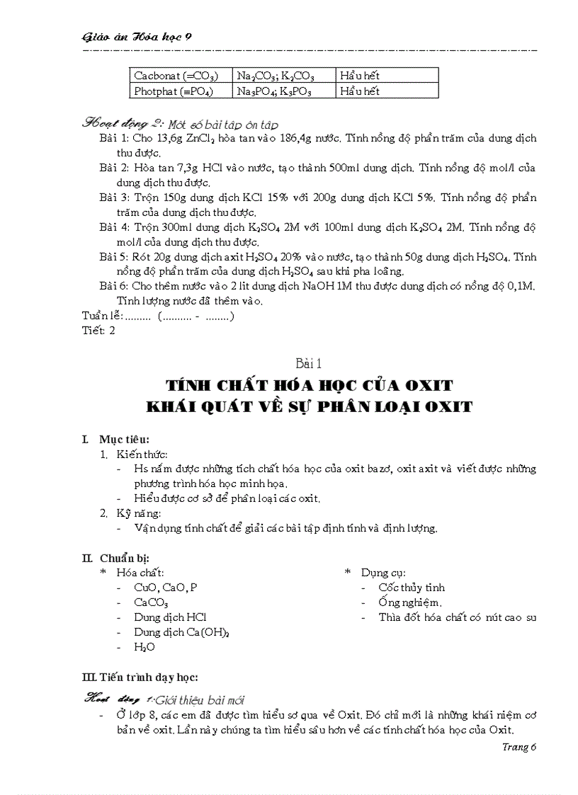 image for page Giao án HÓA lớp 8 trọn bo cực hay