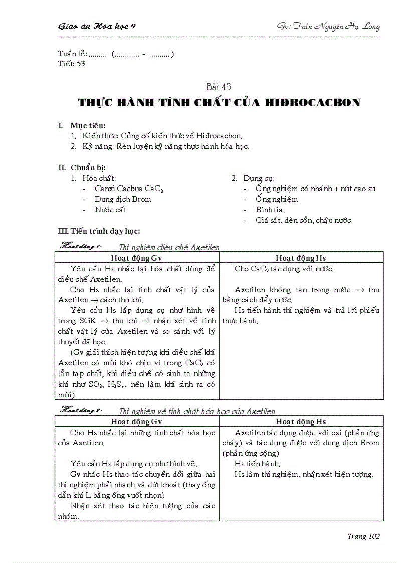 image for page Giao án HÓA lớp 8 trọn bo cực hay