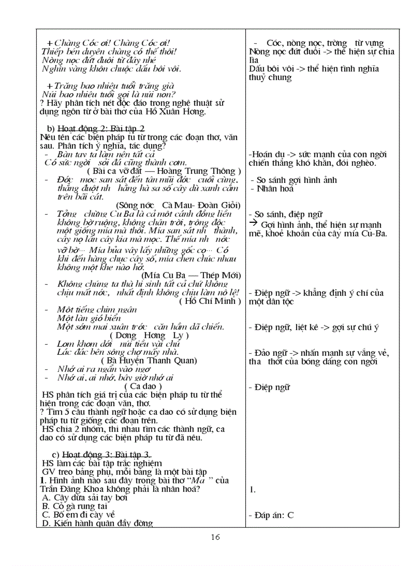 image for page Giáo án ngữ văn chi tiết