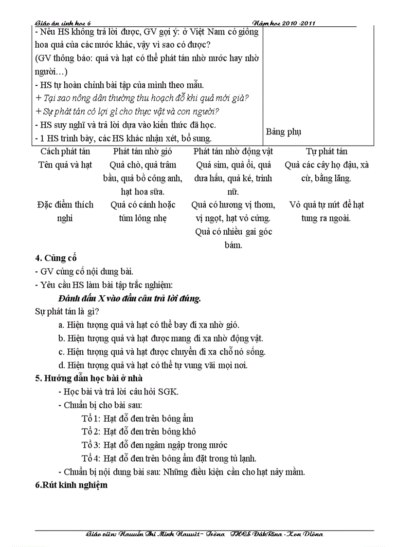 image for page Giáo án sinh 6 cktkn 2011