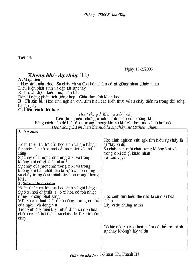 image for page Giáo an tiết 6 hóa học 8