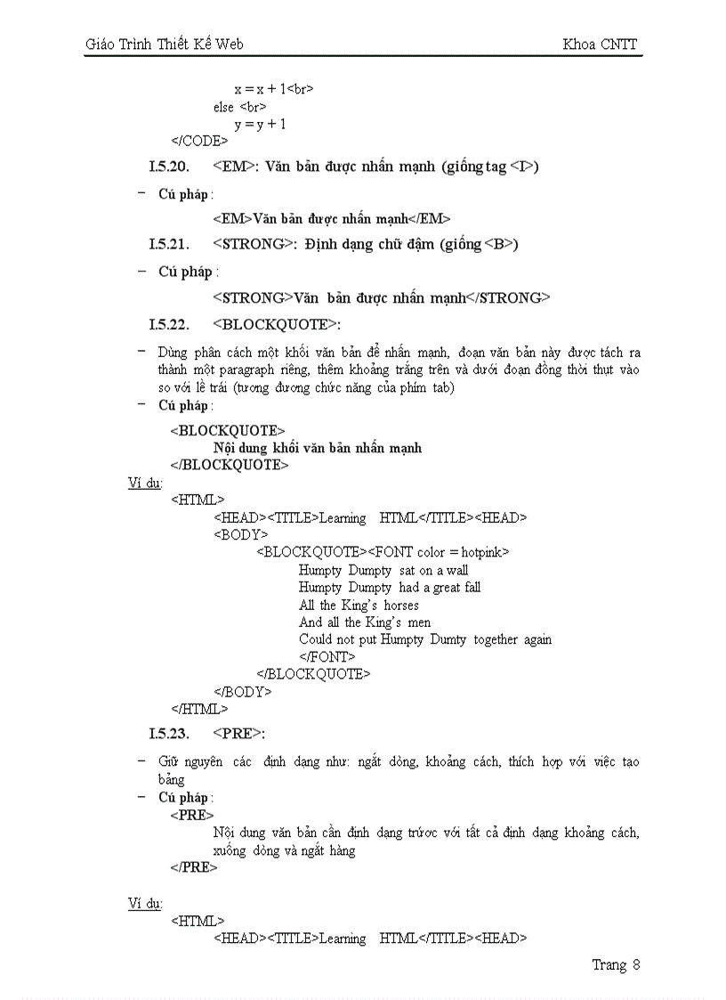 image for page Giáo trình thiết kế web bằng html cực hay