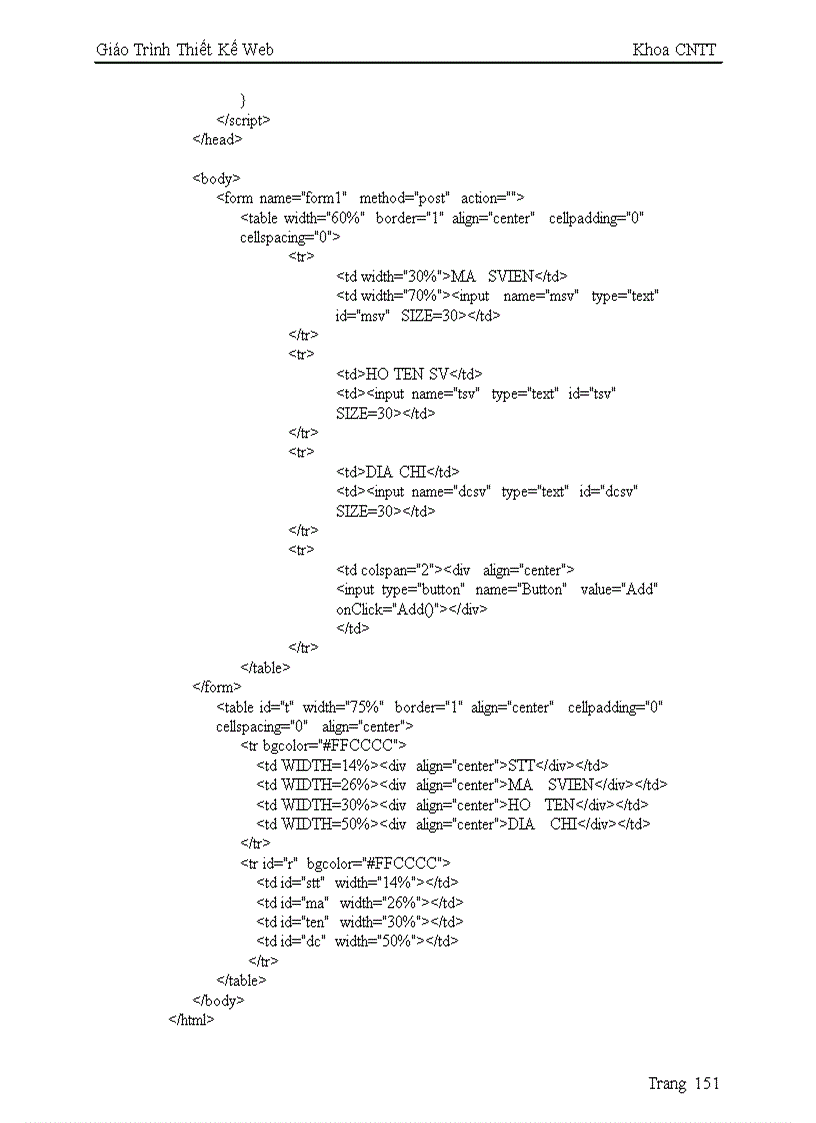 image for page Giáo trình thiết kế web bằng html cực hay