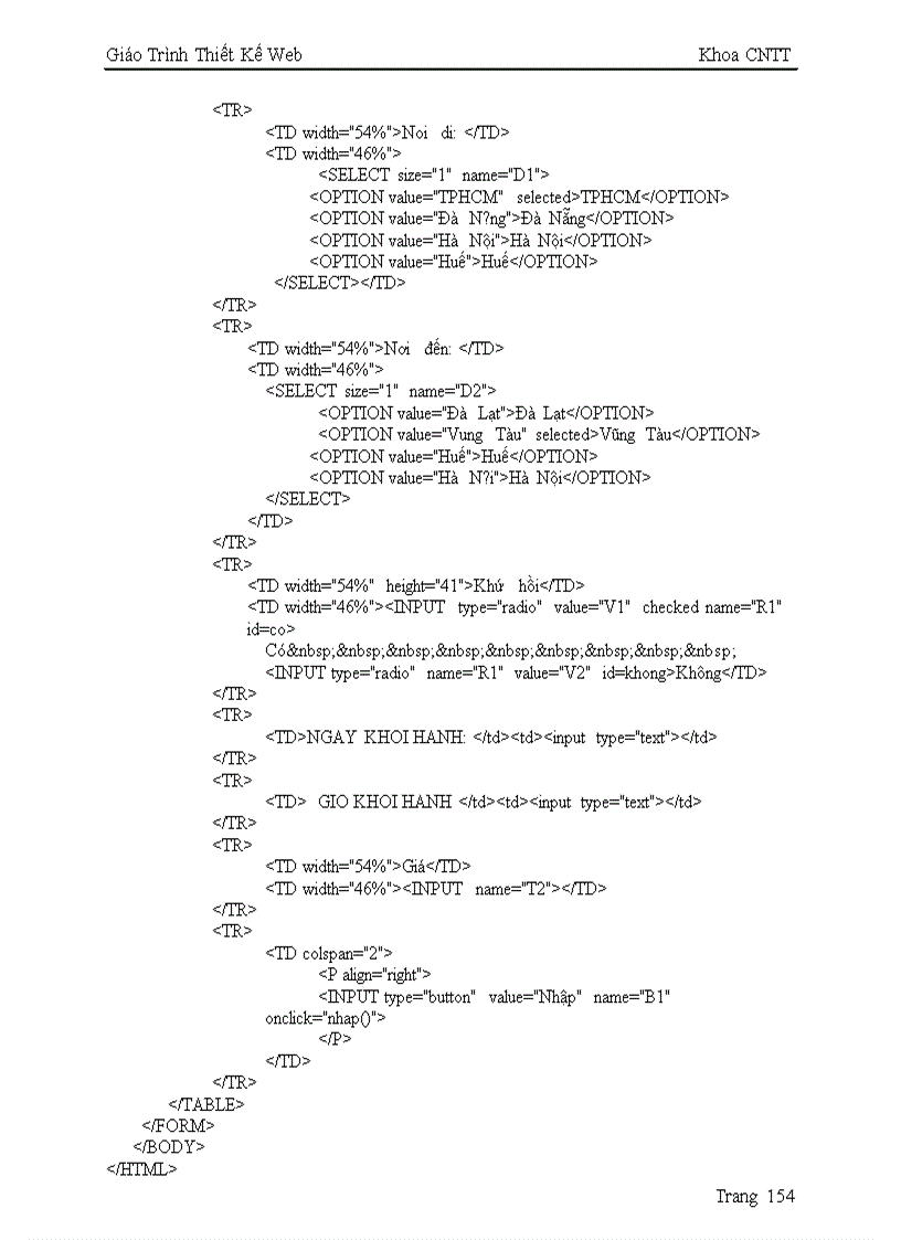 image for page Giáo trình thiết kế web bằng html cực hay