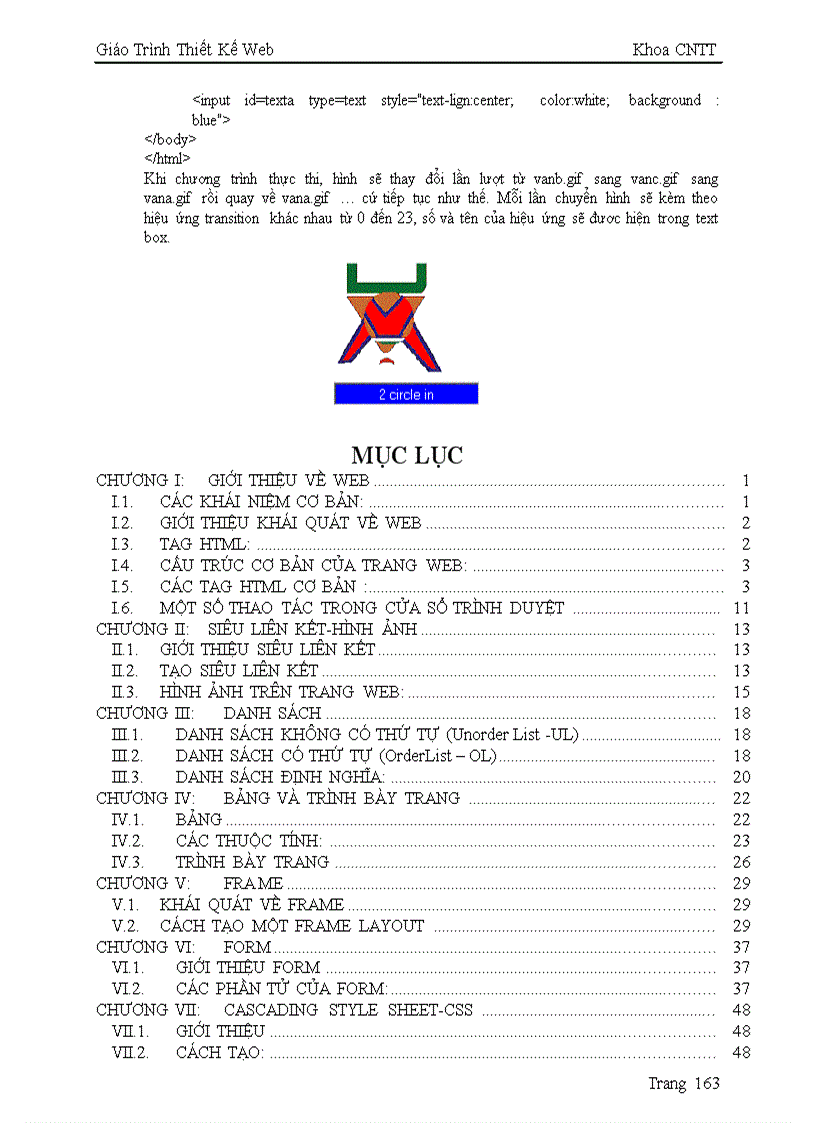 image for page Giáo trình thiết kế web bằng html cực hay