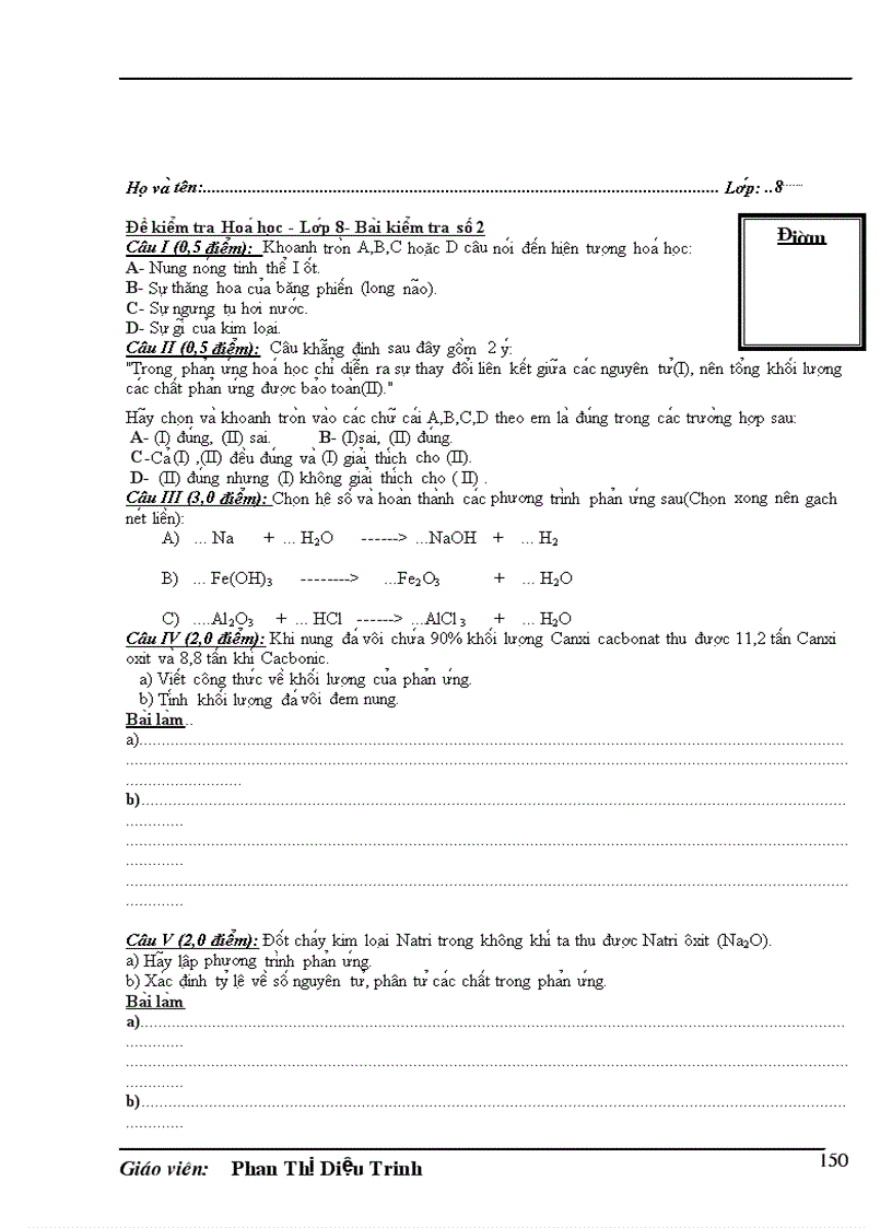 image for page Giáo án Hóa 8 CN 1