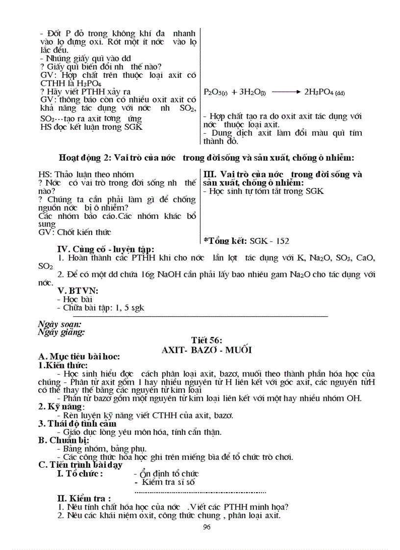 image for page Giáo án hóa 8 đầy đủ 1