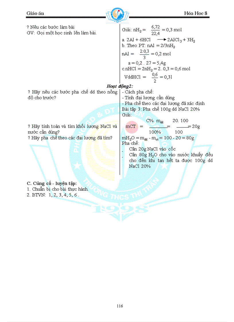 image for page Giáo án Hóa 8 mới 1