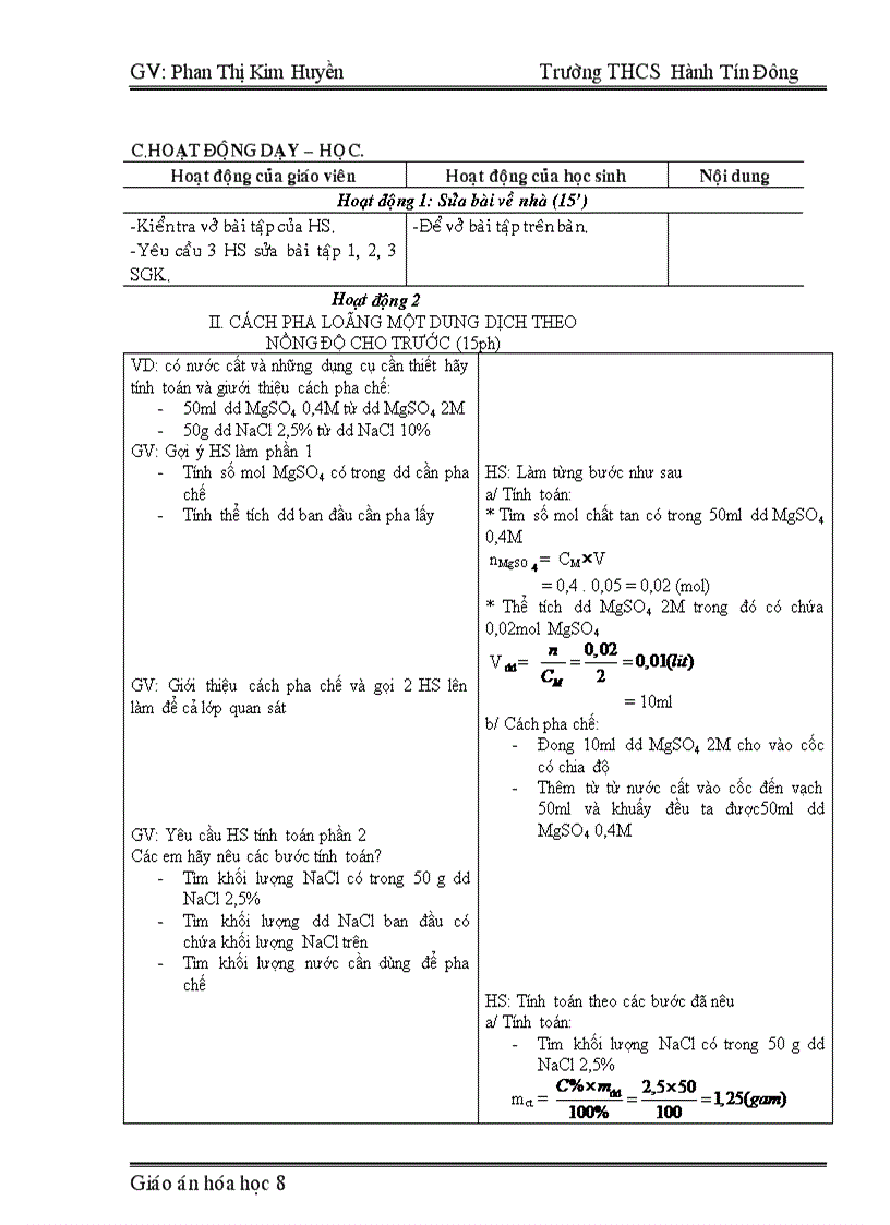 image for page Hoa Hoc 8 full 3 cot