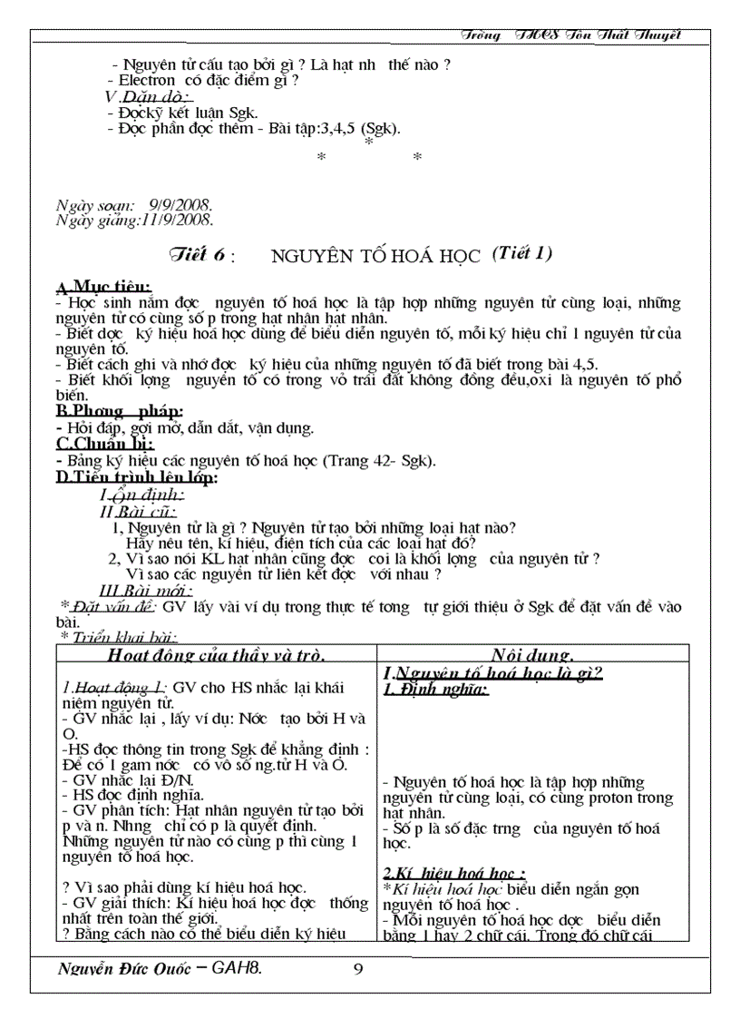 image for page Hóa 8 chuẩn KT KN