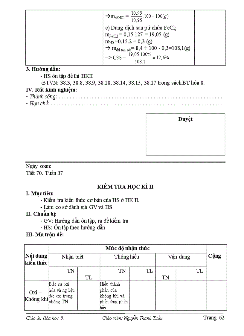 image for page Hóa 8 HKII T Tuấn