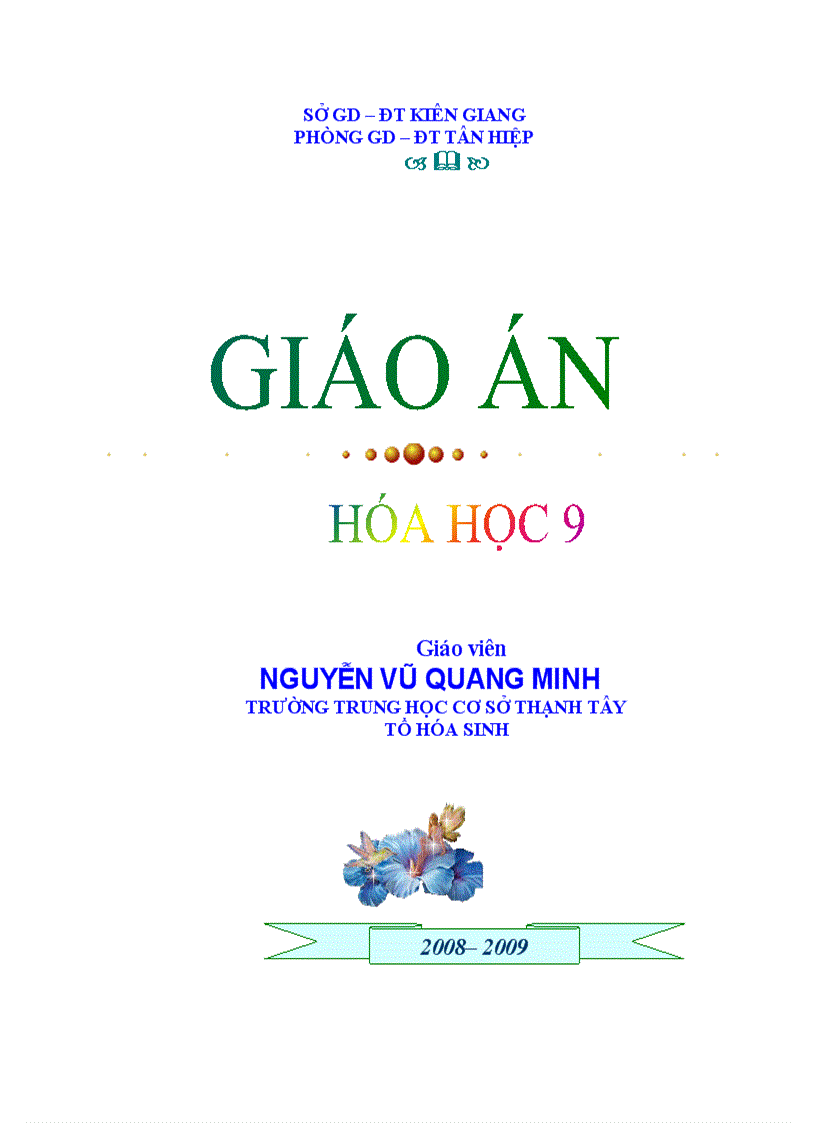 Hoa Hoc 9 full 3 cot