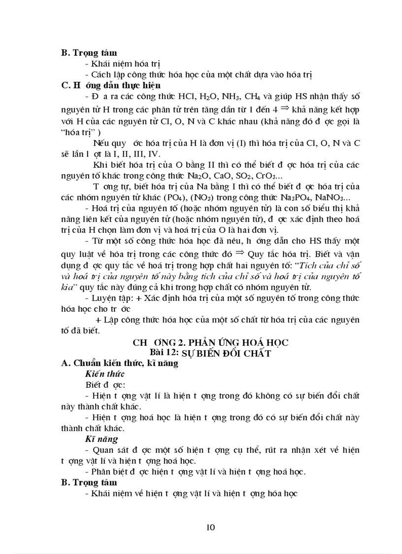 image for page Huong dan thuc hien chuan kien thuc Ky nang Hoa hoc Lop 8