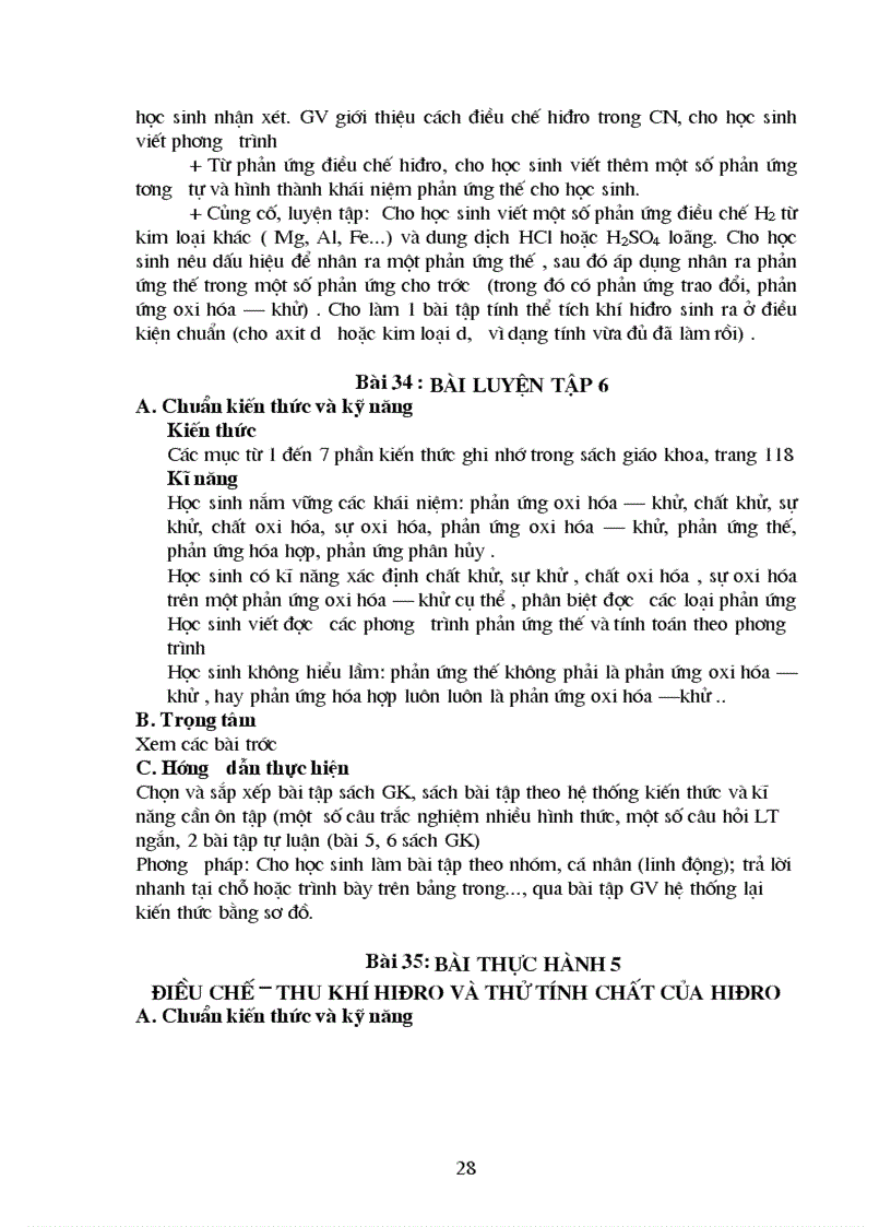 image for page Huong dan thuc hien chuan kien thuc Ky nang Hoa hoc Lop 8