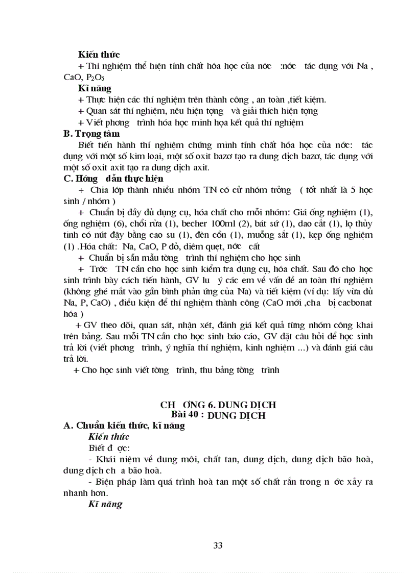 image for page Huong dan thuc hien chuan kien thuc Ky nang Hoa hoc Lop 8