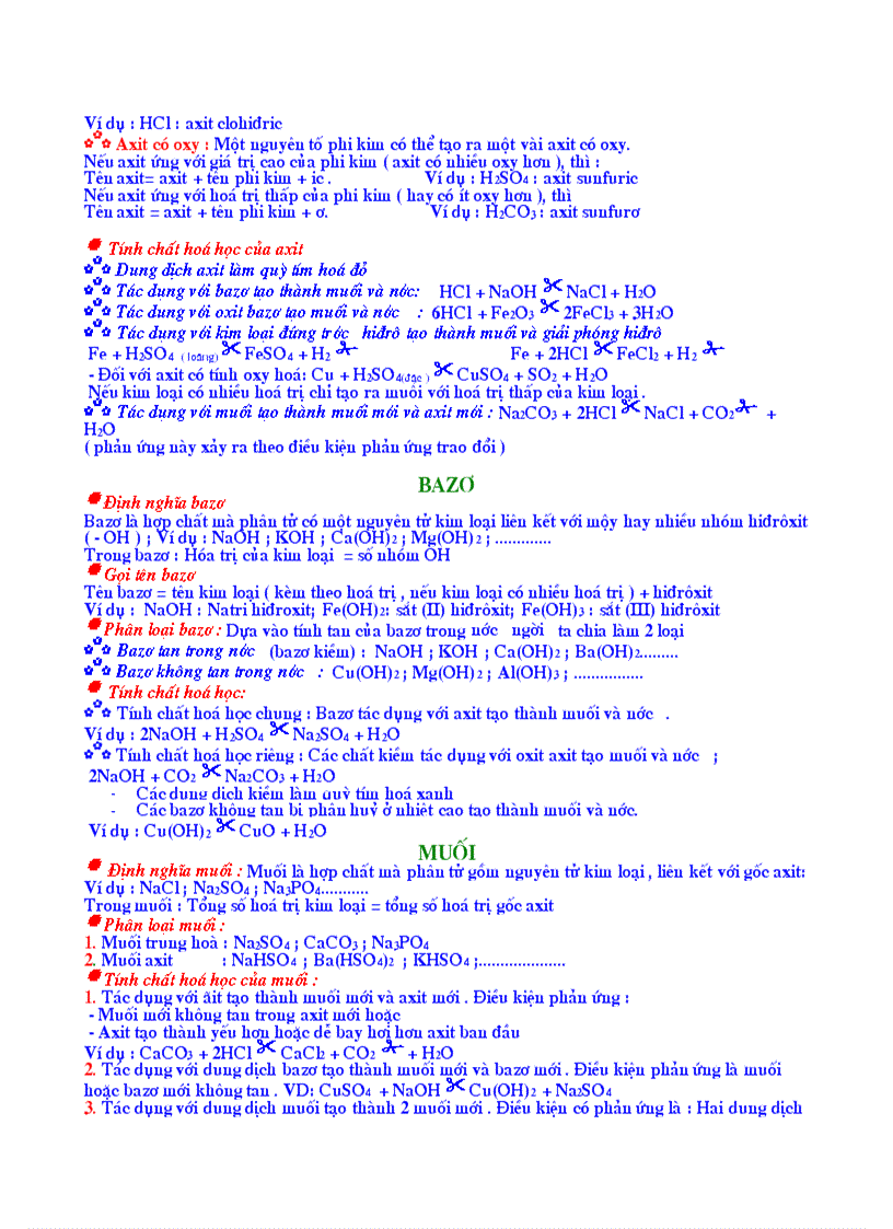 image for page Kiến thức tổng hợp hóa học 8