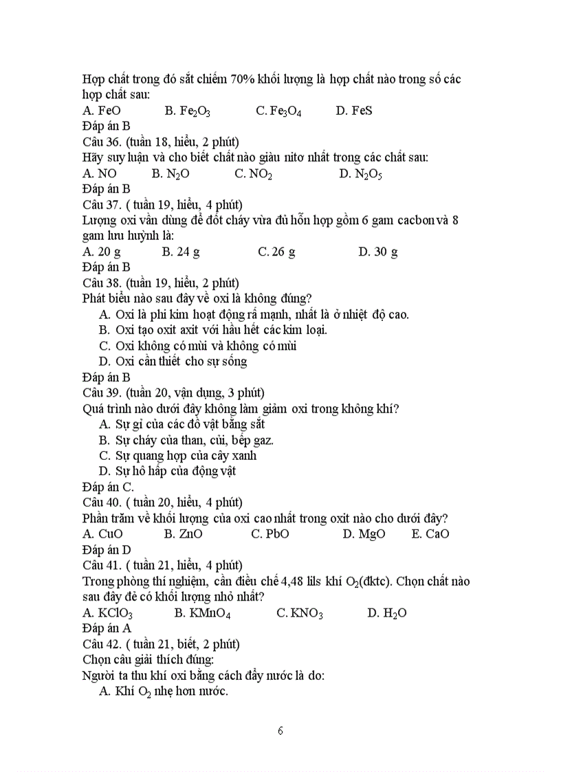 image for page Ngân hàng câu hỏi hóa 8