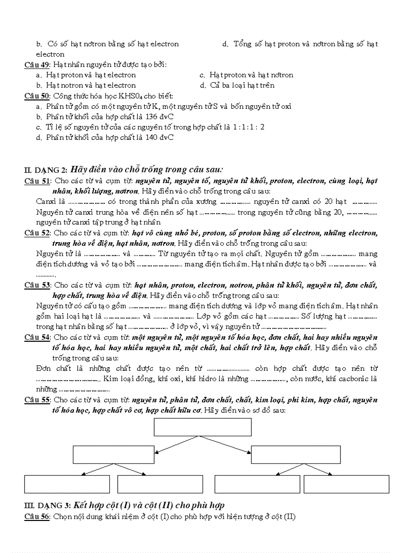 image for page Ôn tập học kỳ 1 hóa 8