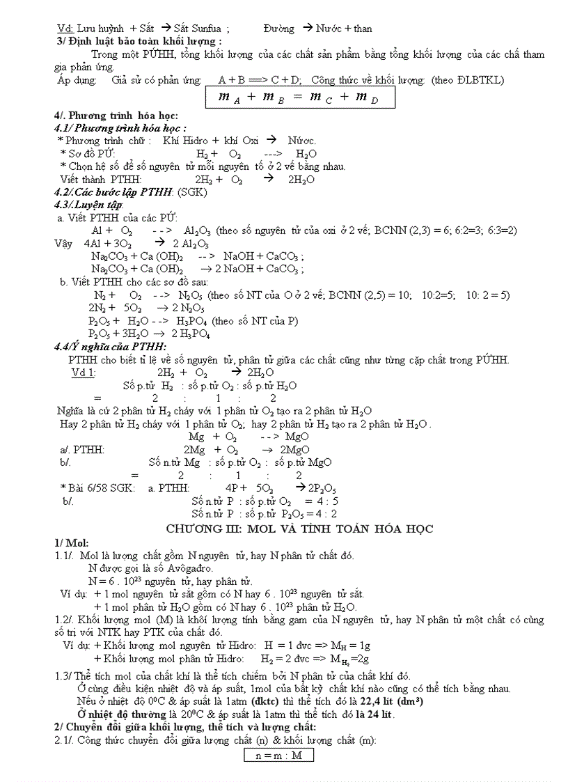image for page Ôn tập kiến thức Hóa 8