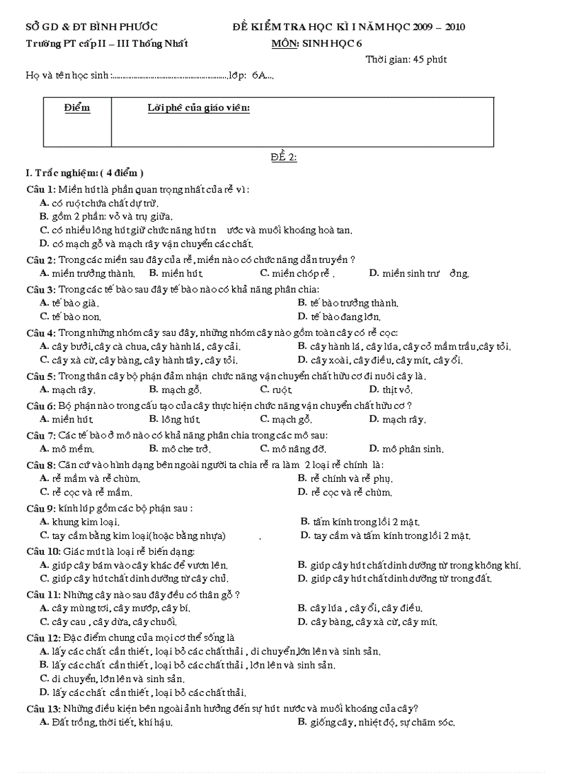 image for page Sinh 6 kiem tra tiet 20