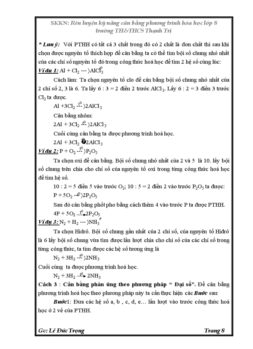 image for page Skkn ren luyen ky nang viet PTHH 8