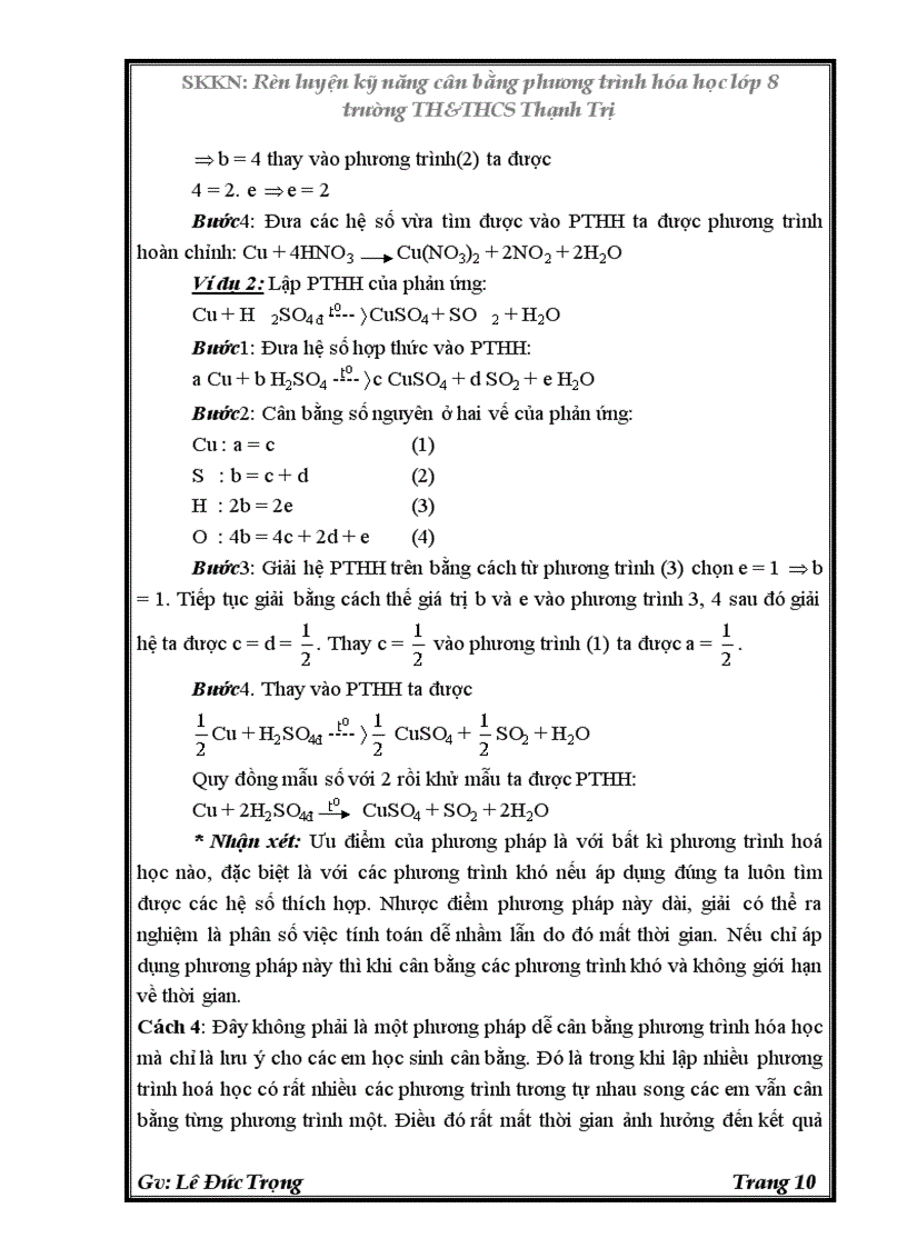 image for page Skkn ren luyen ky nang viet PTHH 8