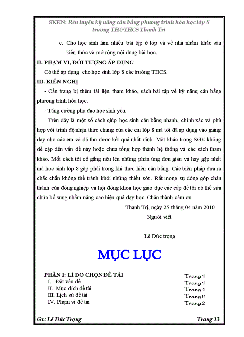 image for page Skkn ren luyen ky nang viet PTHH 8