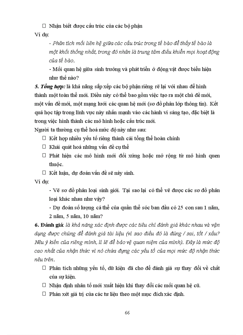 image for page T tai lieu tap huan de kiem tra mon sinh