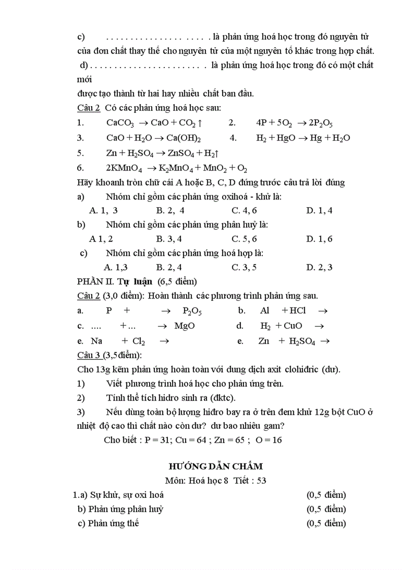 image for page Tai lieu tap huan de kt mon Hoa