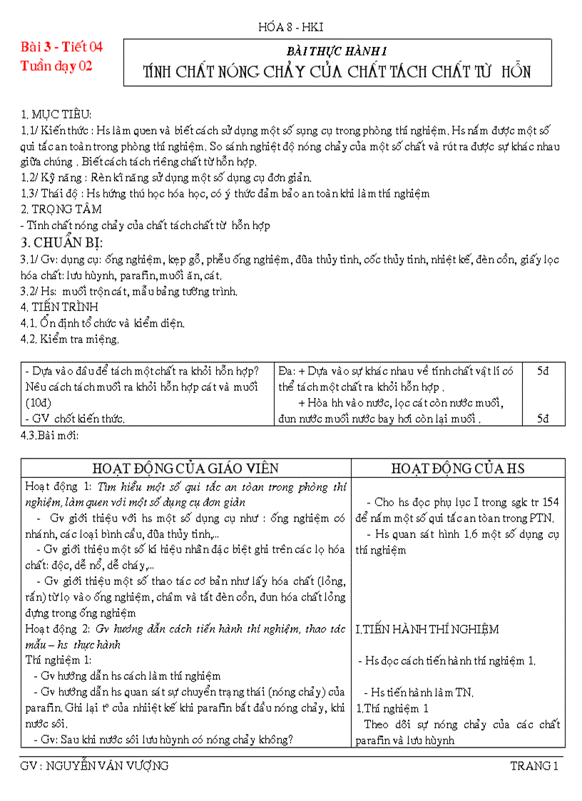 image for page Tiết 04 hóa 8 nh 2011 2012