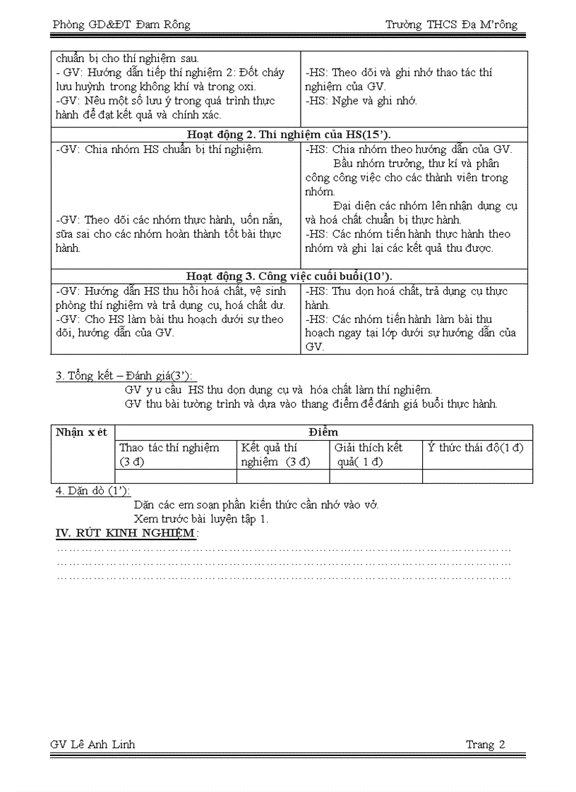 Tiết 10 Thực hành