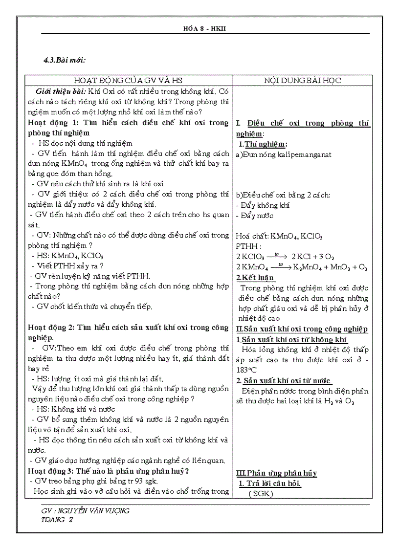 image for page Tiết 41 điều chế oxi
