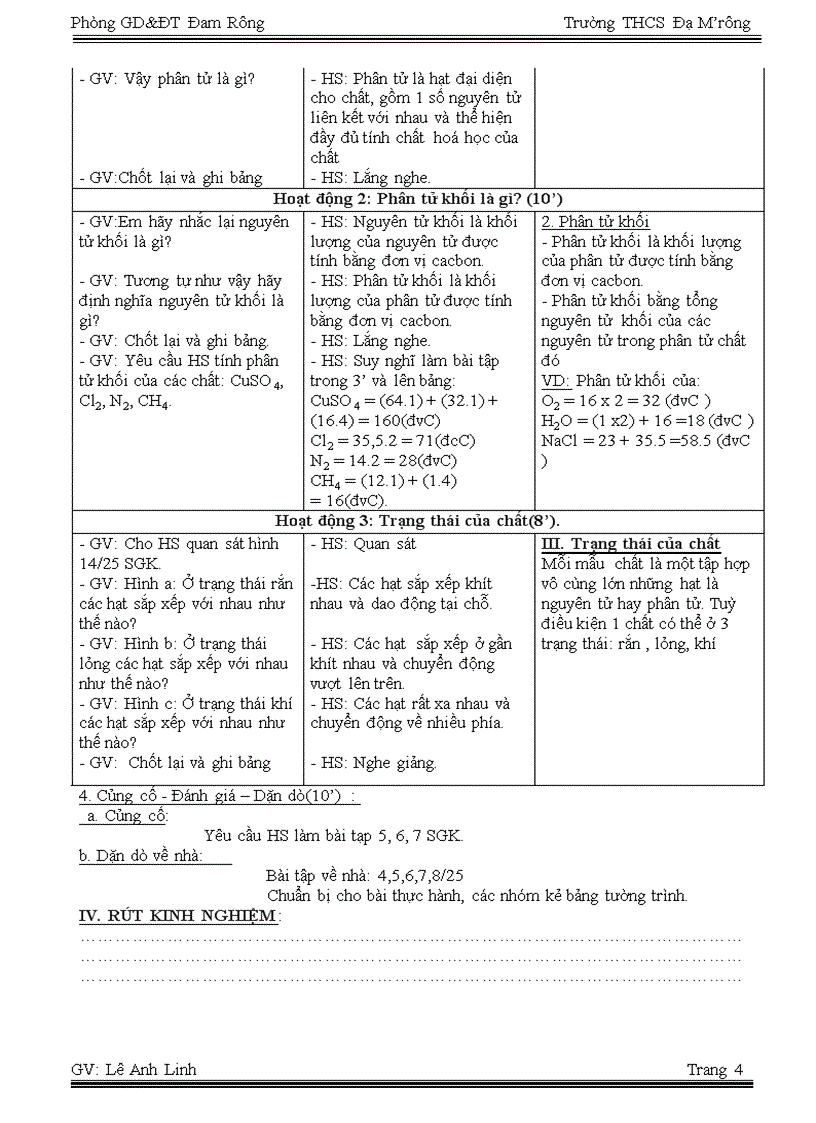 image for page Tiết 8 9 Đơn chất Hợp chất Phân tử
