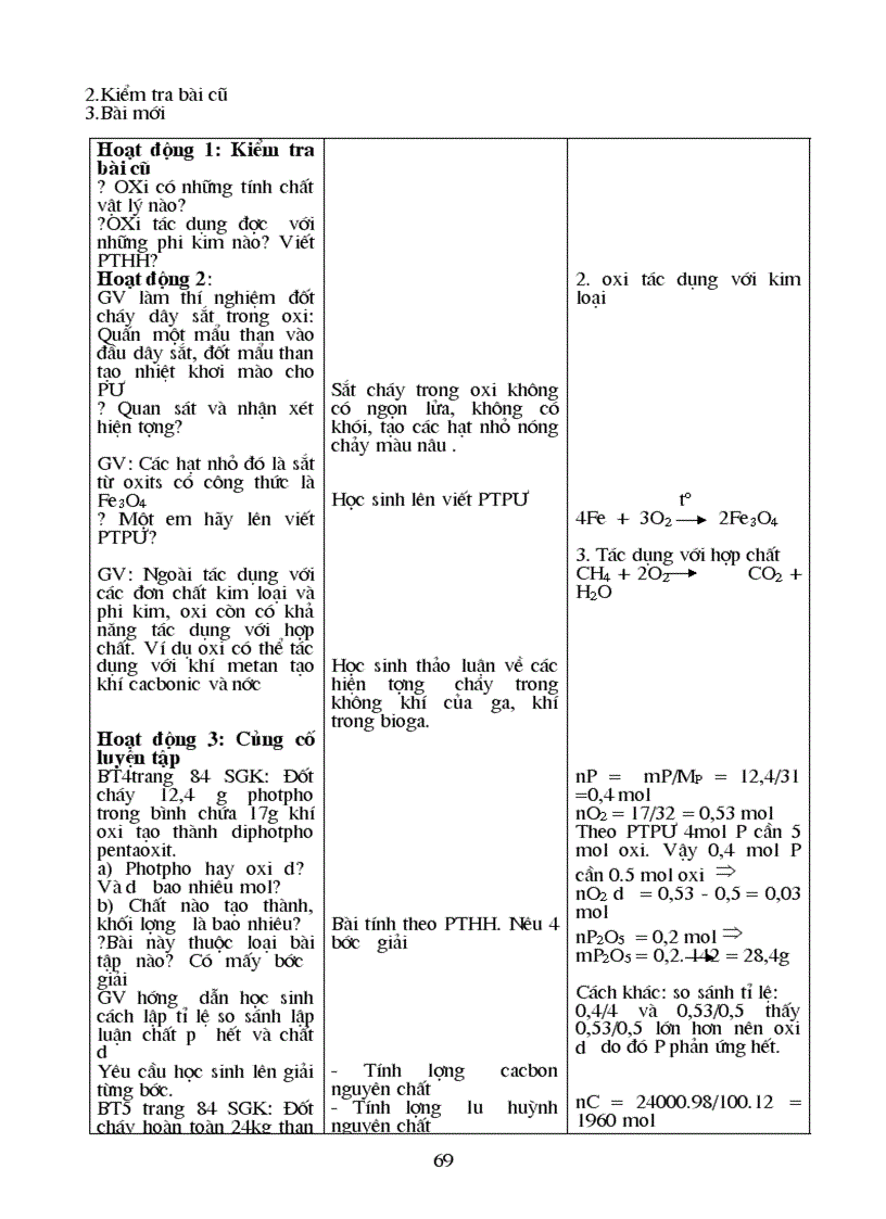 image for page Toàn bộ giáo án hóa học 8