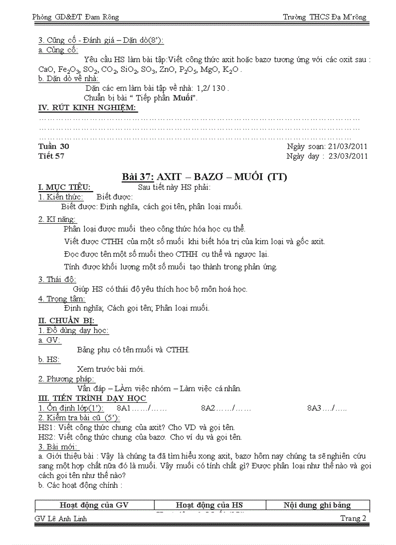 image for page Tuần 29 30 Tiết 56 57 A B M