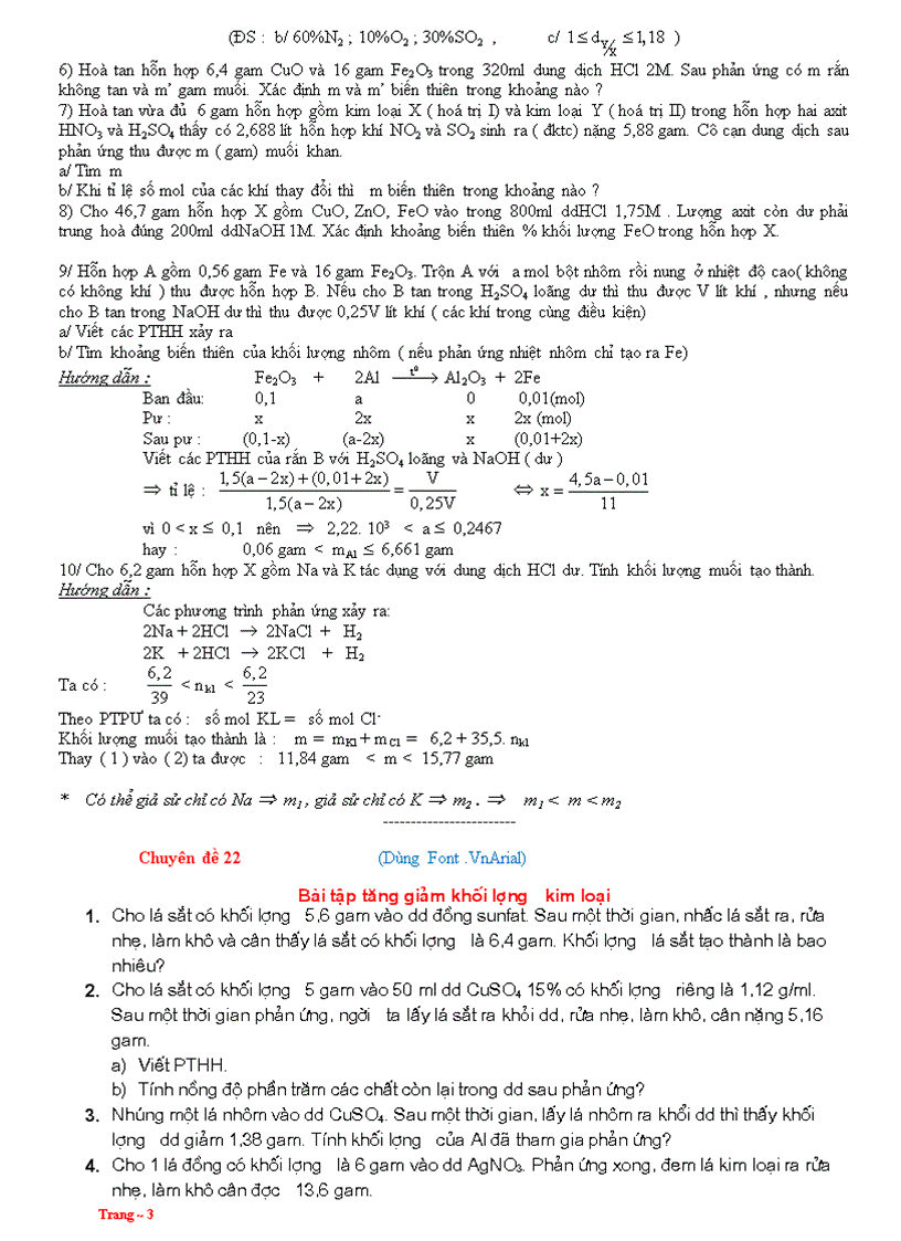 image for page 1001 Đề thi HSG Hóa 9 đây