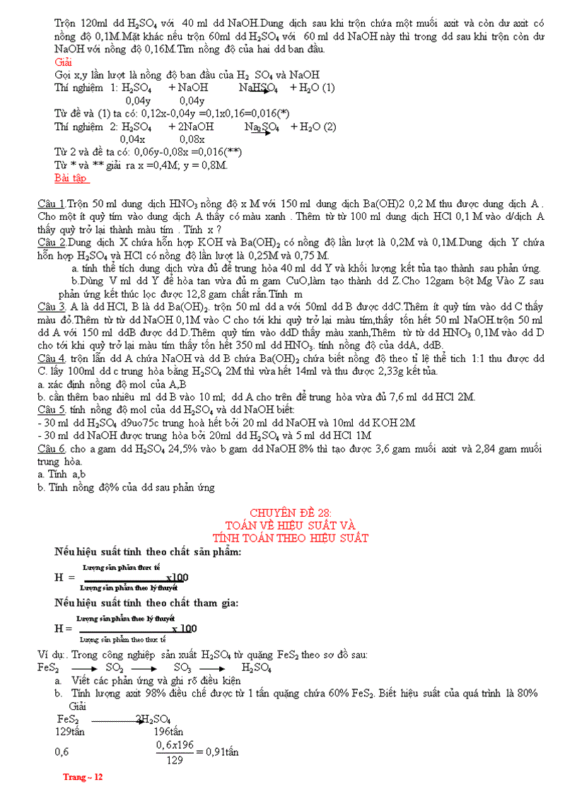 image for page 1001 Đề thi HSG Hóa 9 đây