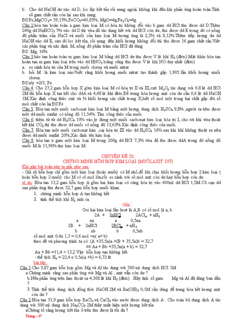 image for page 1001 Đề thi HSG Hóa 9 đây