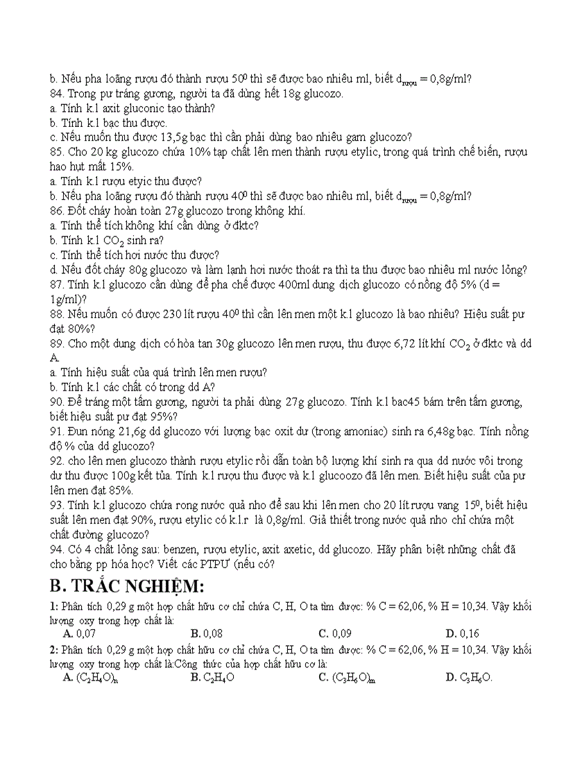 image for page 140 bài tập Hóa hữu cơ 9