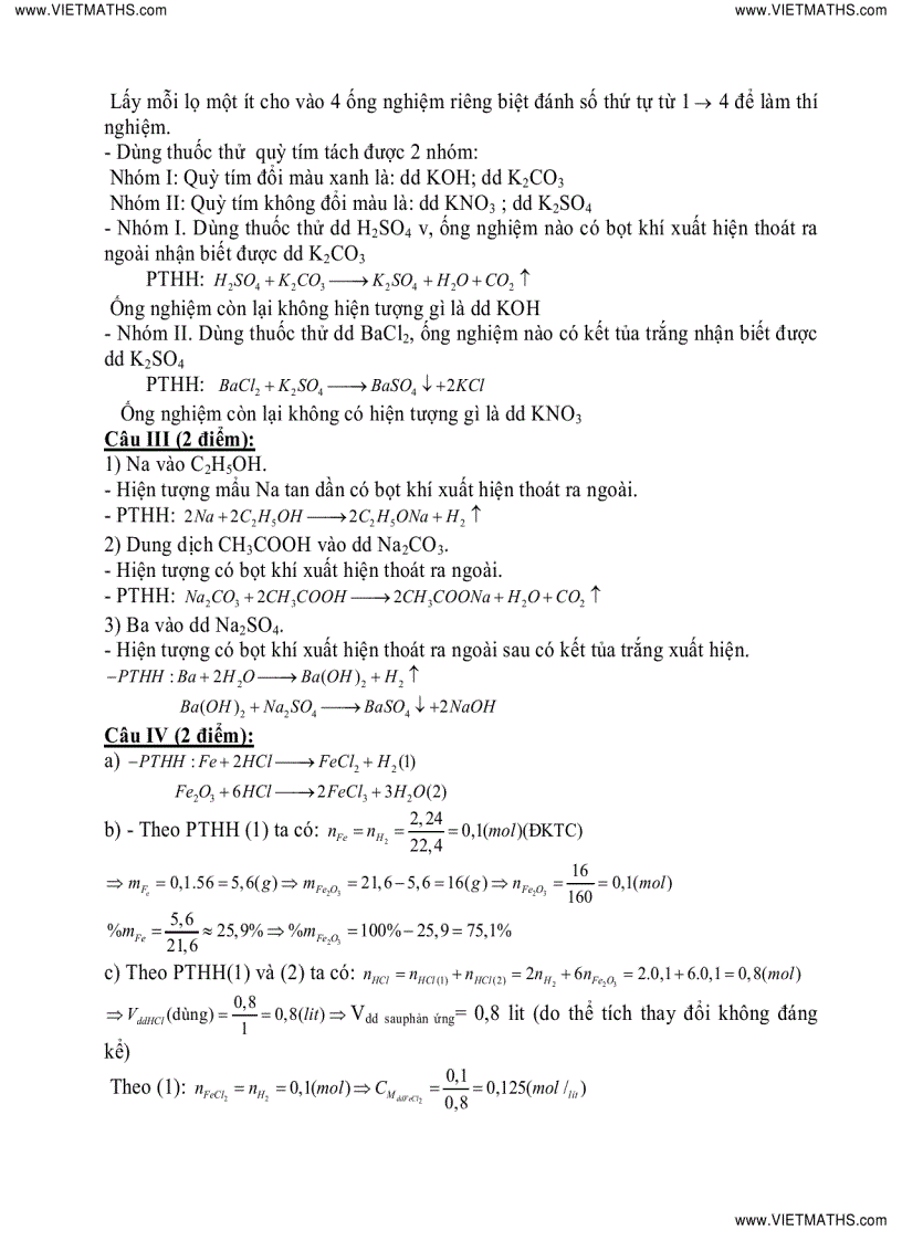 image for page 20 đề thi vào 10 chuyên Hóa