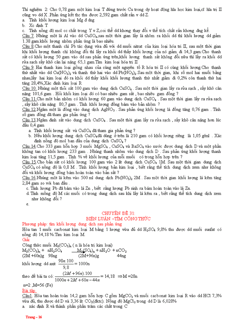 image for page 32 Chuyên Đề Hóa 4 Bẻ Khóa