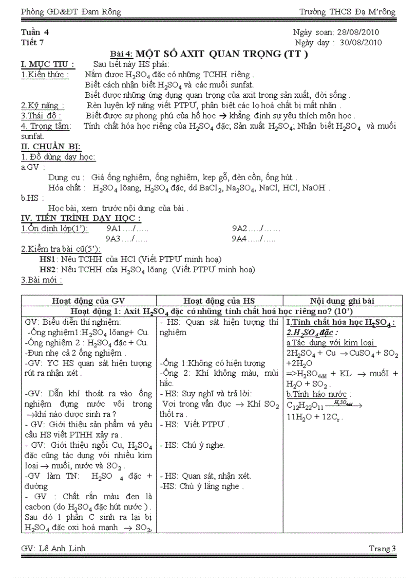 image for page Bài 4 Một số axit quan trọng tiết 1 và 2