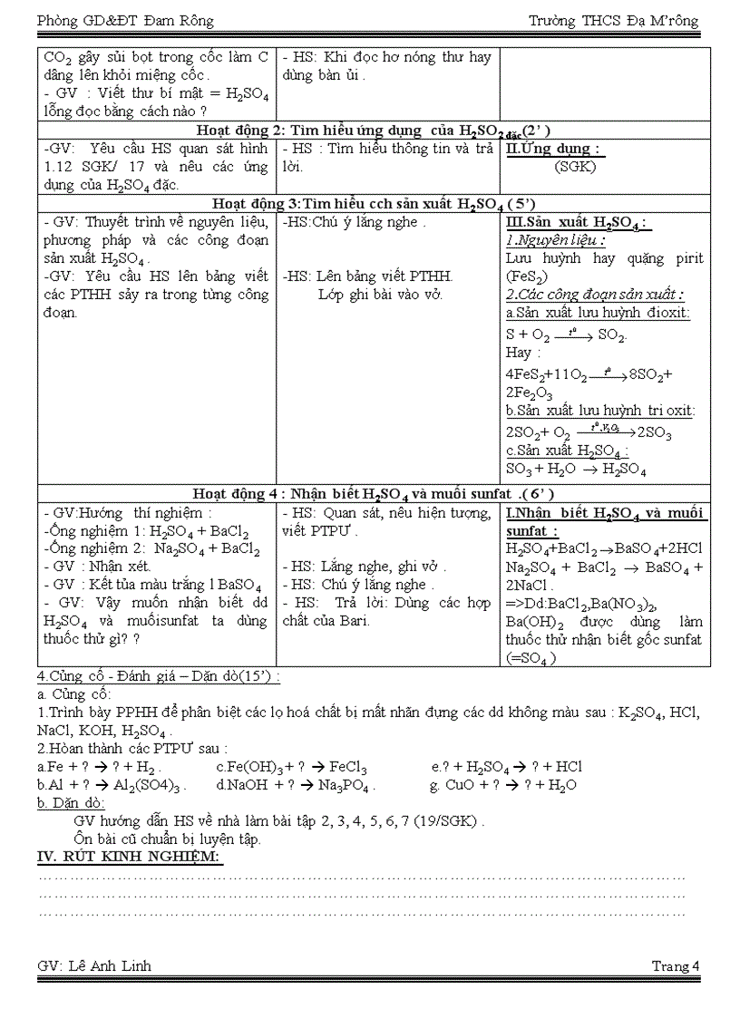 image for page Bài 4 Một số axit quan trọng tiết 1 và 2