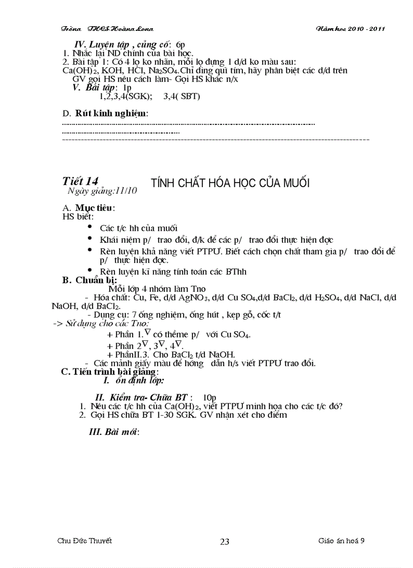 image for page Bai soan hoa hoc 9 du cA NAM