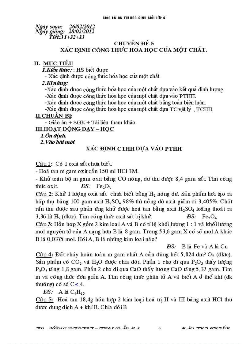 image for page Bdhsg cđ xac dinh cthh