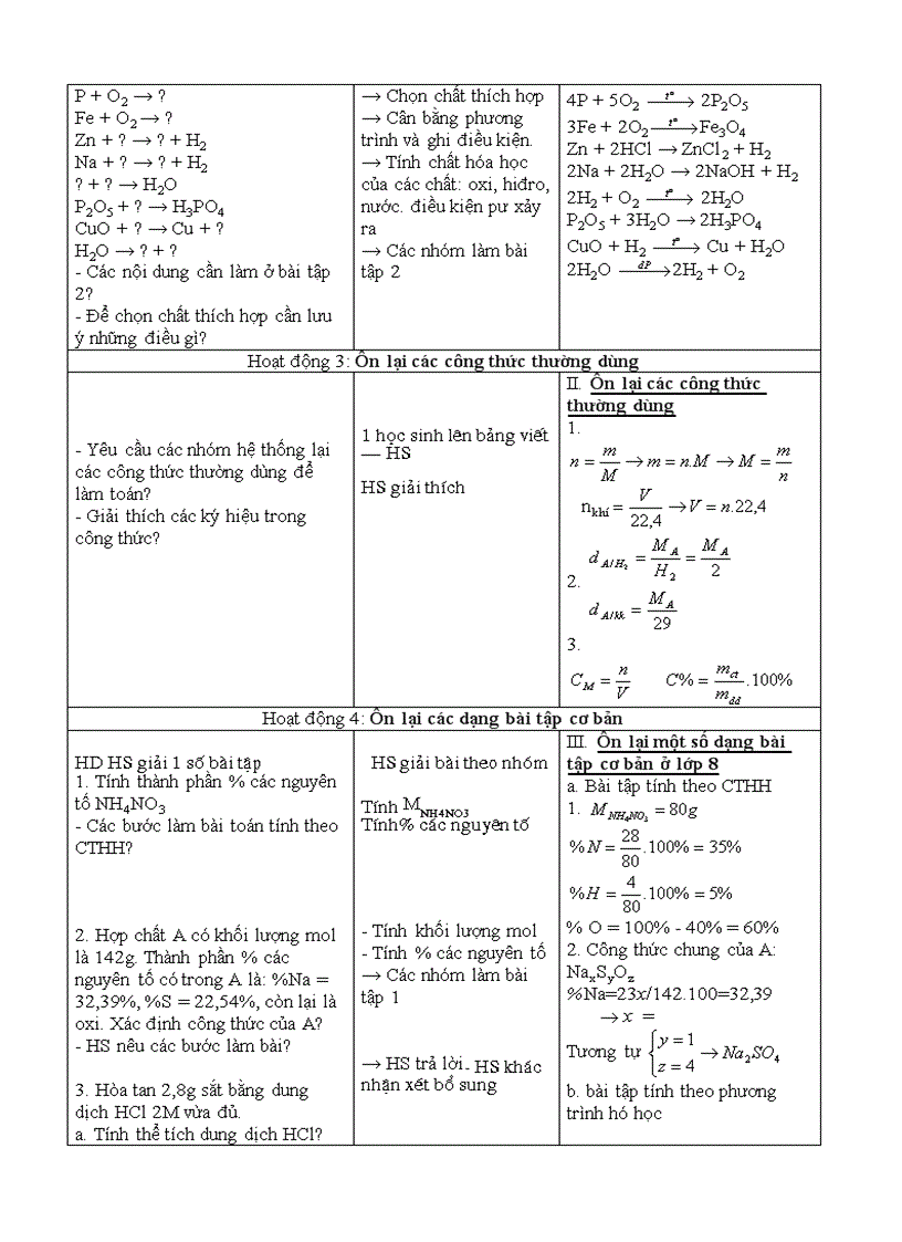 image for page Bộ Giáo án Hóa 9 3 cột chuẩn