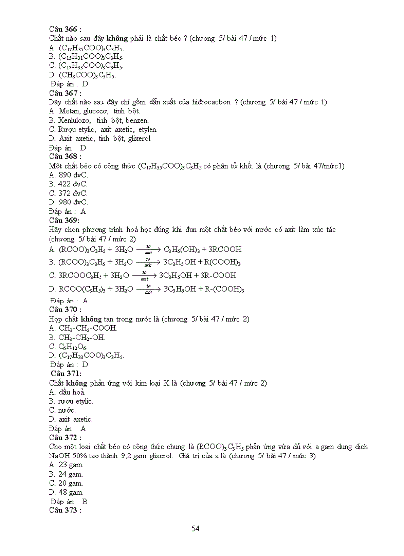 image for page Bộ trắc nghiệm Hóa 9 HK2 NH 2010 2011