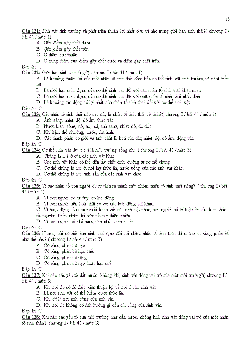 image for page Bộ trắc nghiệm Sinh 9 HK2 NH 2010 2011